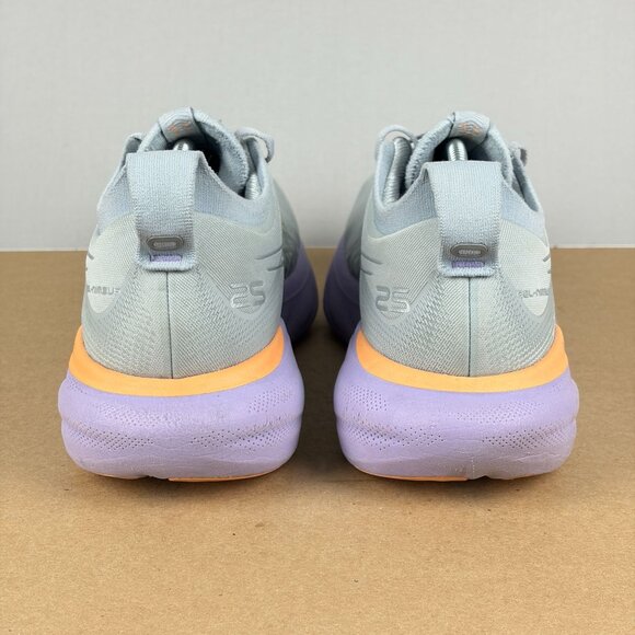 Asics Gel Nimbus 25 Athletic Running Shoes Womens 10 Gray Purple Low Top Lace Up - Picture 4 of 10